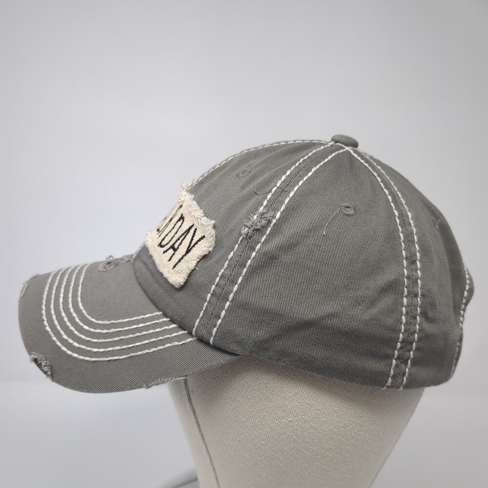 Bad Hair Day Baseball Cap Gray One Size Adjustable Distressed Kb Ethos Vintage View 3